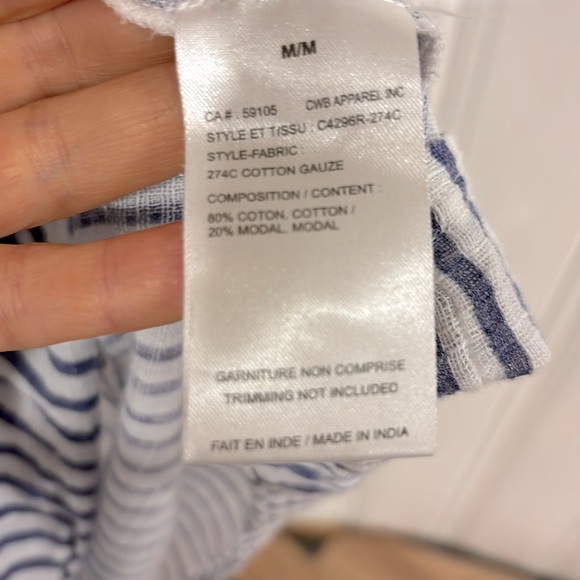 Oversized CHARLIE B blue and white striped shirt - Picture 7 of 8